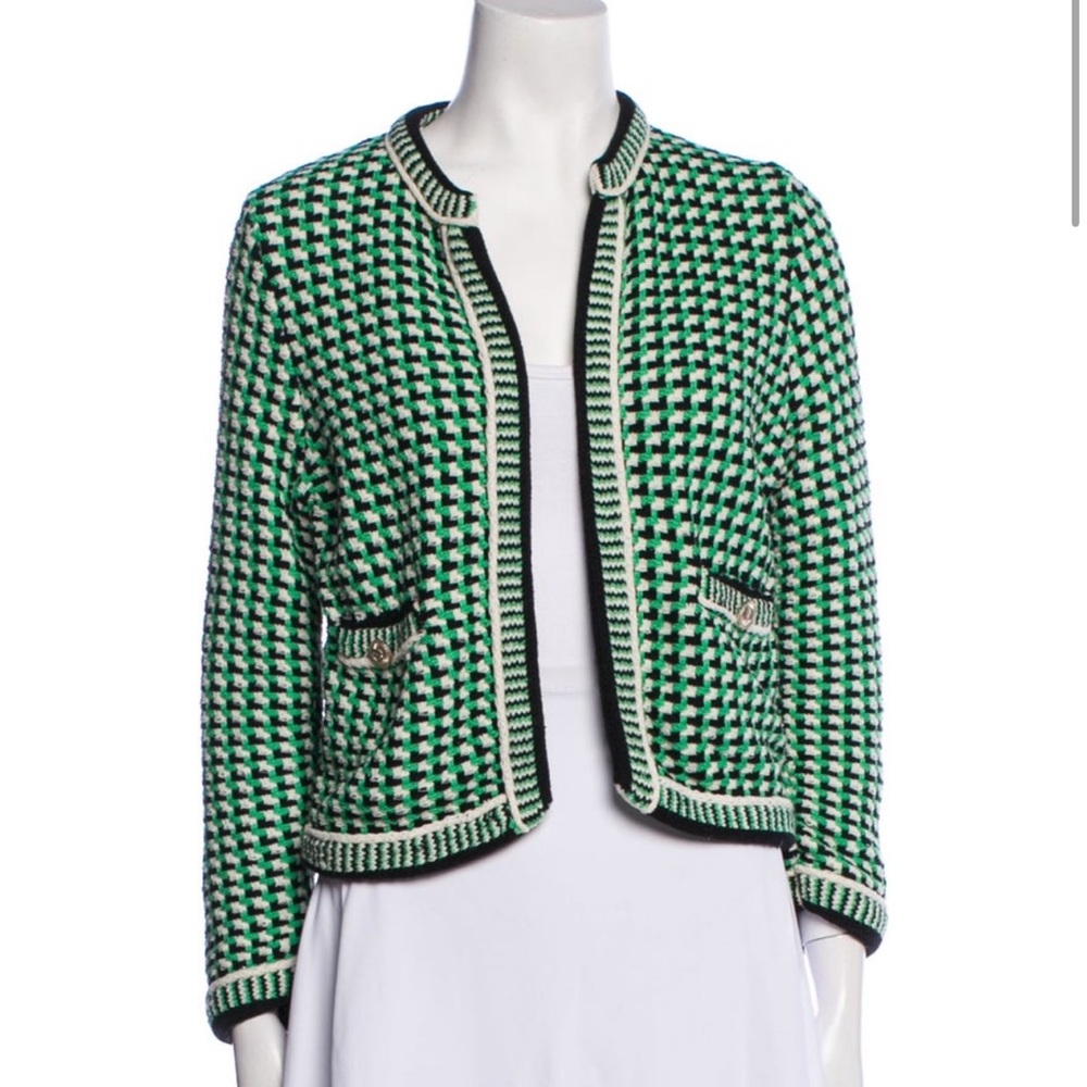 MAJE GREEN CARDIGAN